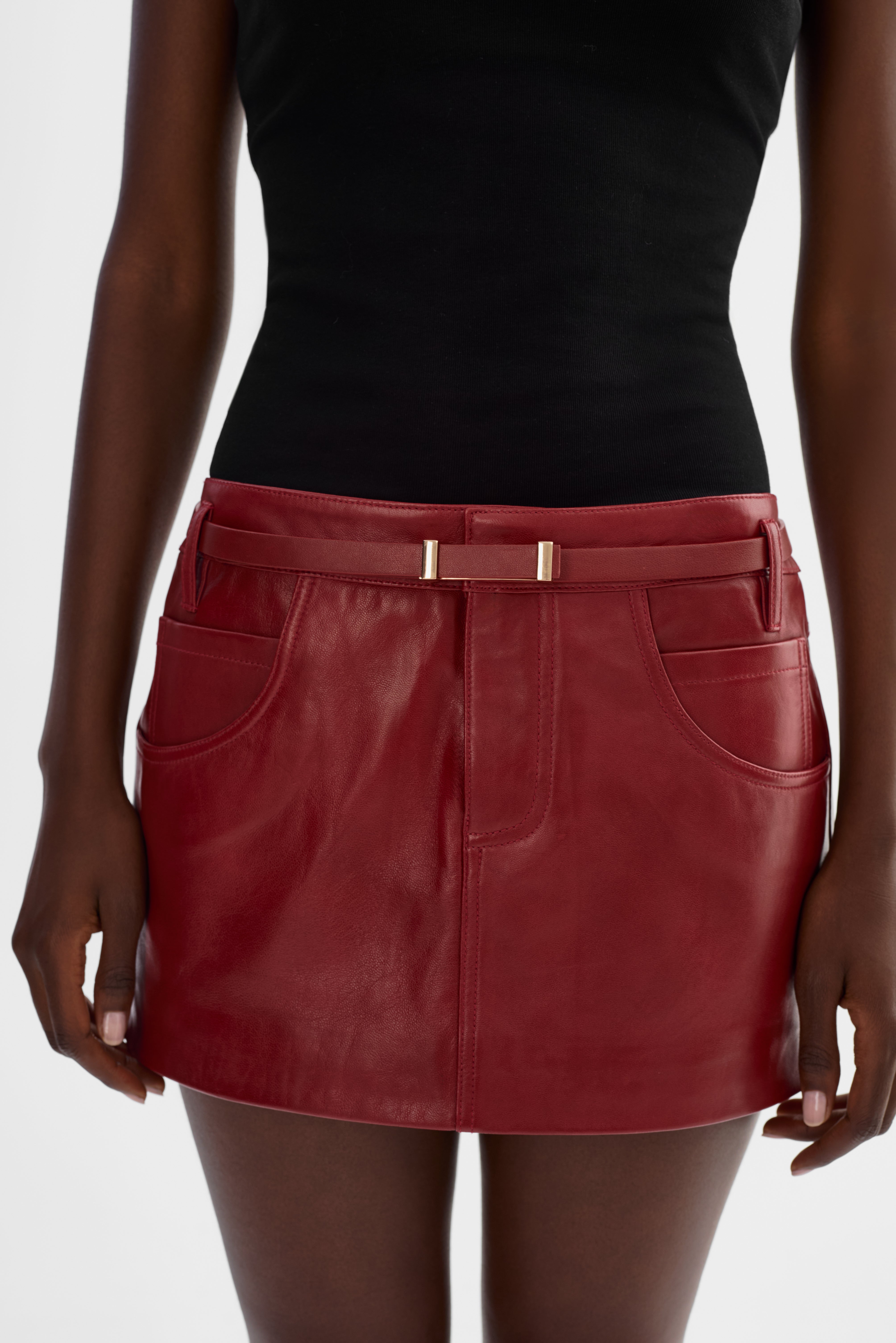 AMARA | Mini-jupe en cuir