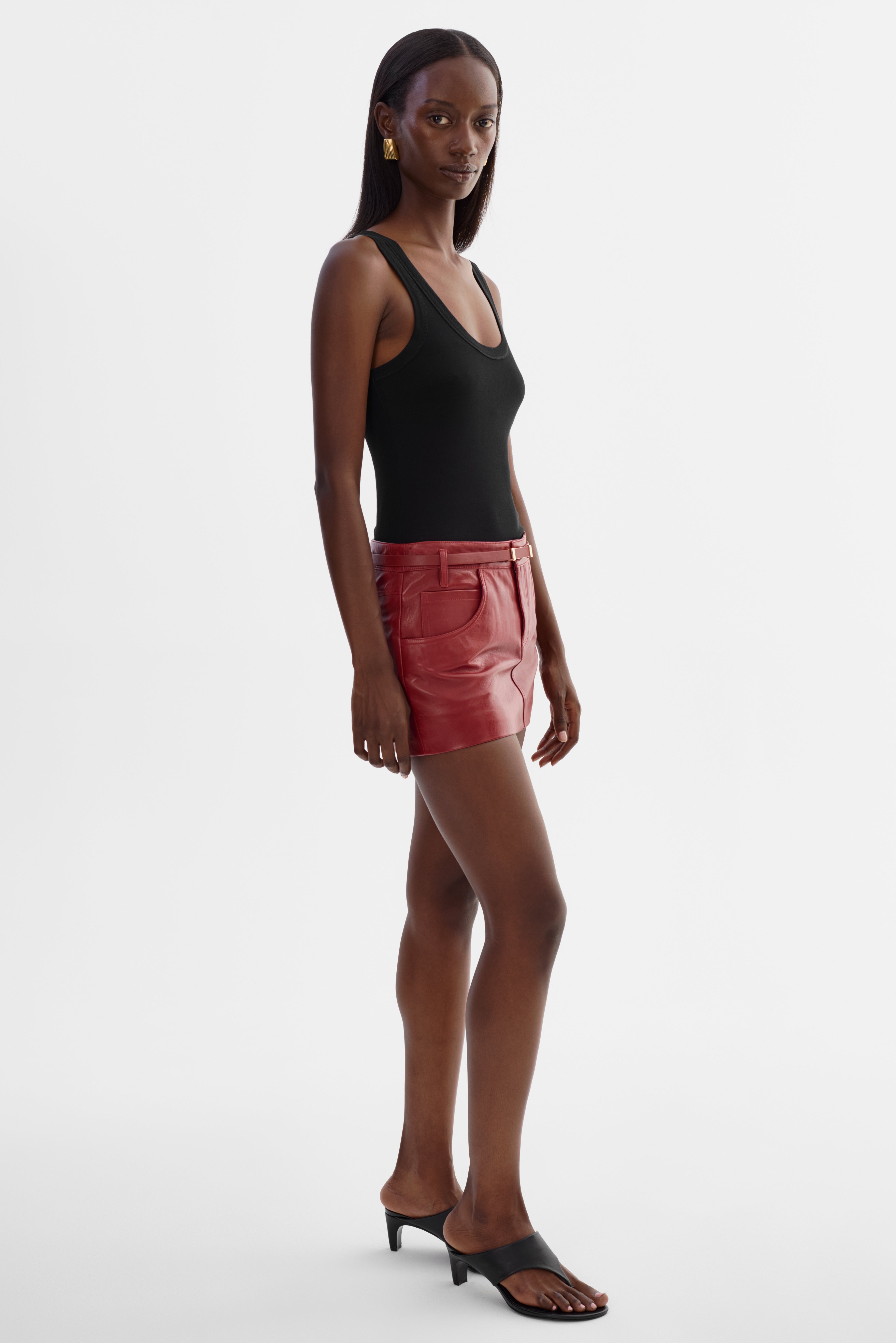 AMARA | Mini-jupe en cuir