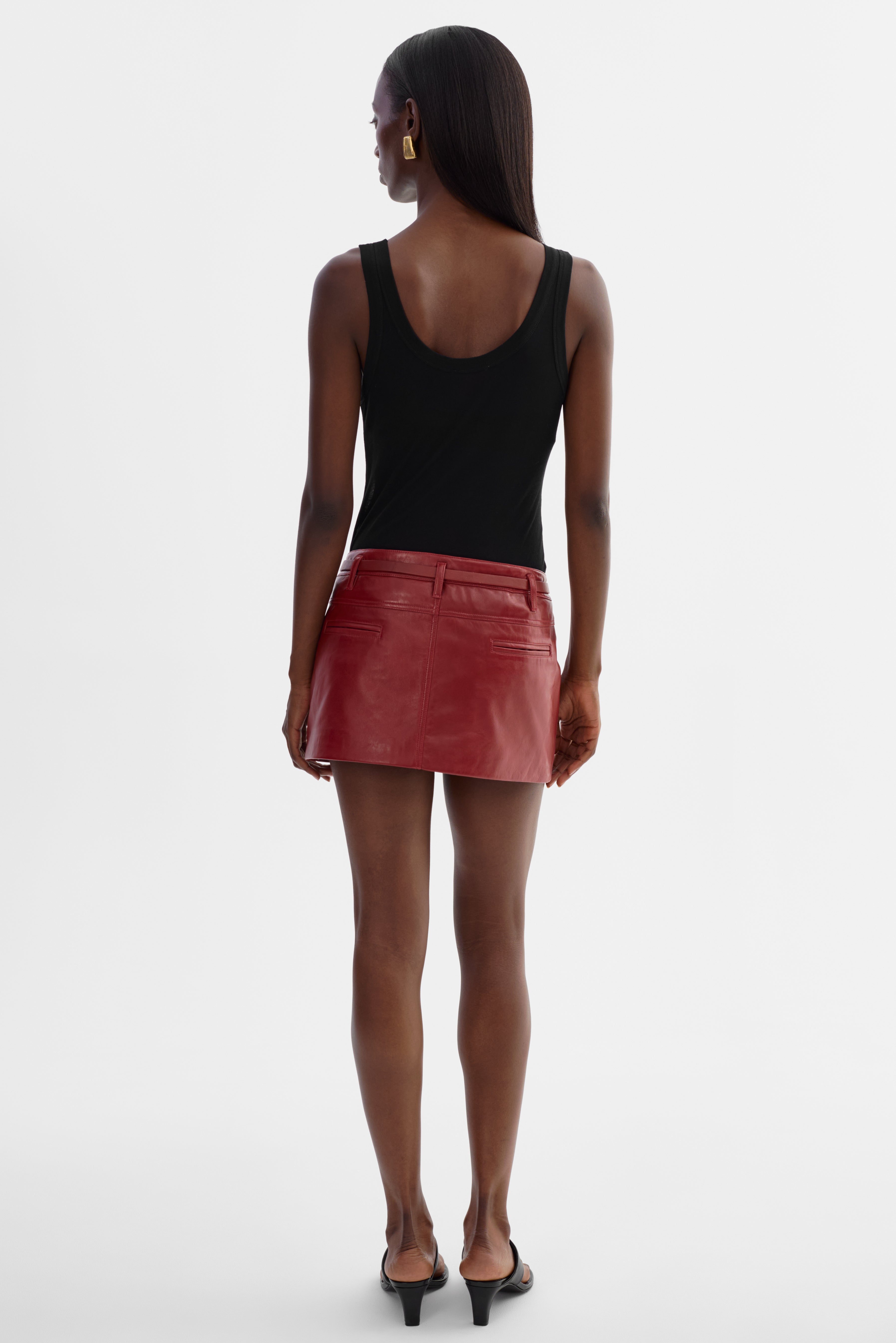 AMARA | Mini-jupe en cuir