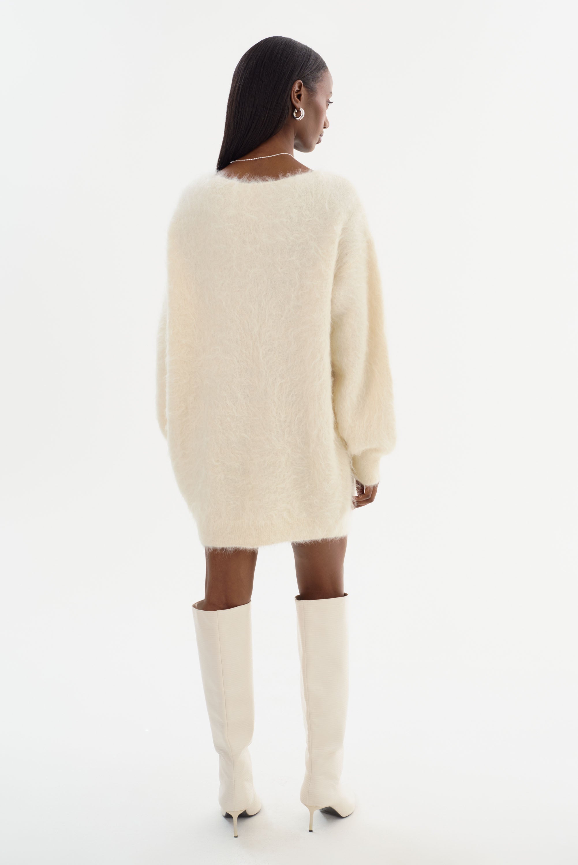 Lamarque Amaris Sweater Dress - Ivory Lamarque Amaris Sweater Dress - Ivory