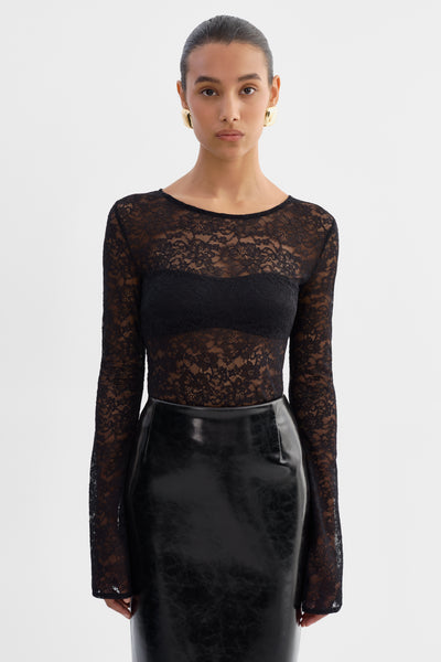 AMELIA | Lace Long Sleeve Top – LAMARQUE