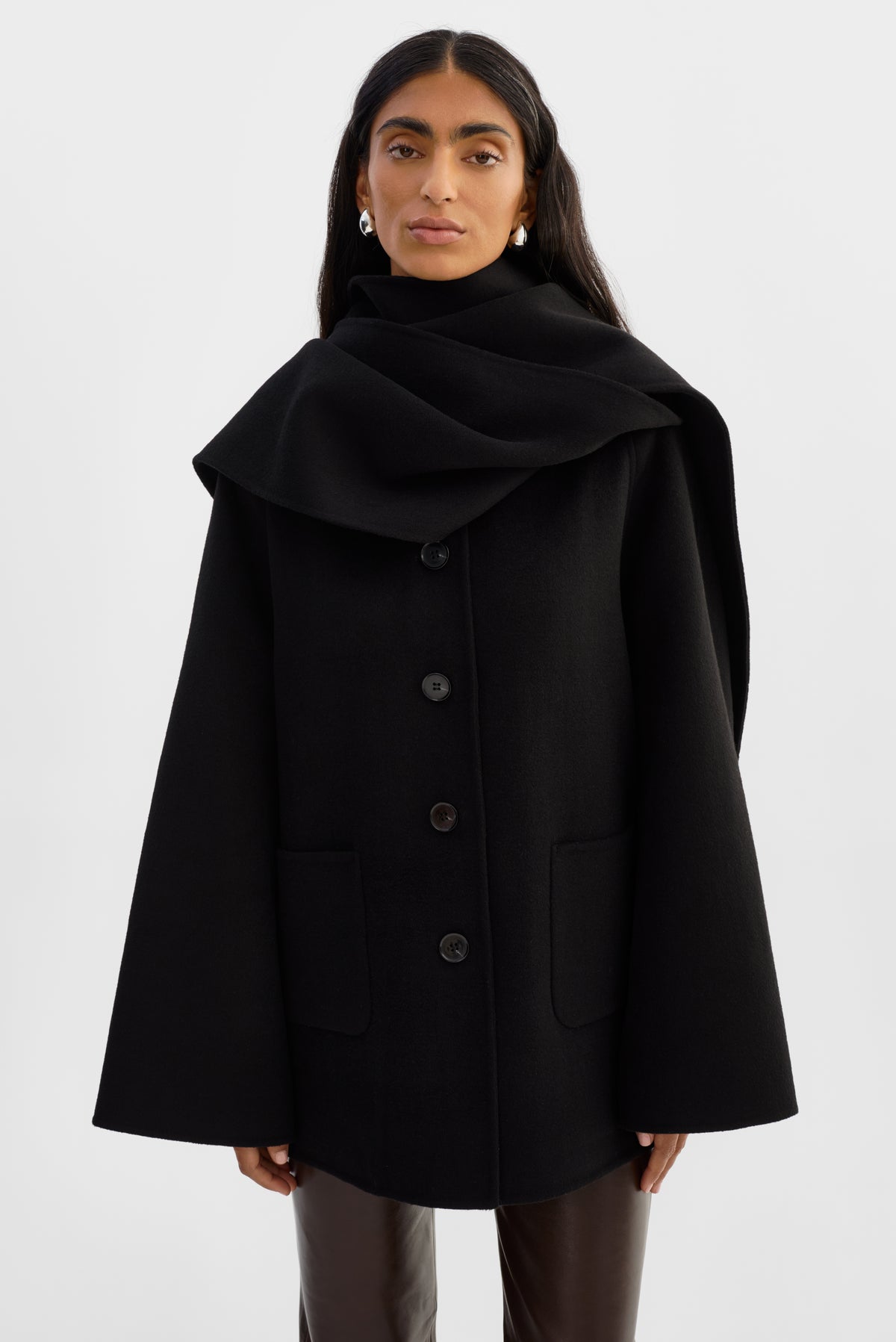 Wool Scarf Jacket