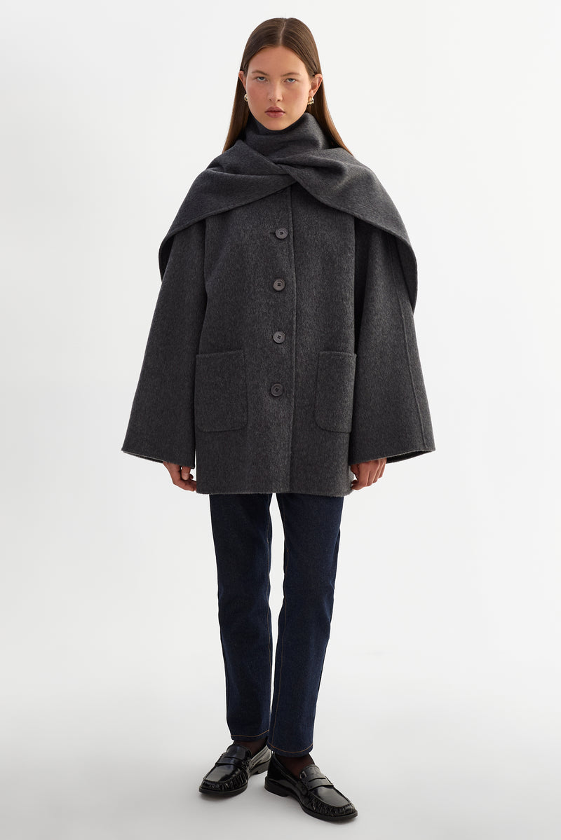 Wool Scarf Jacket