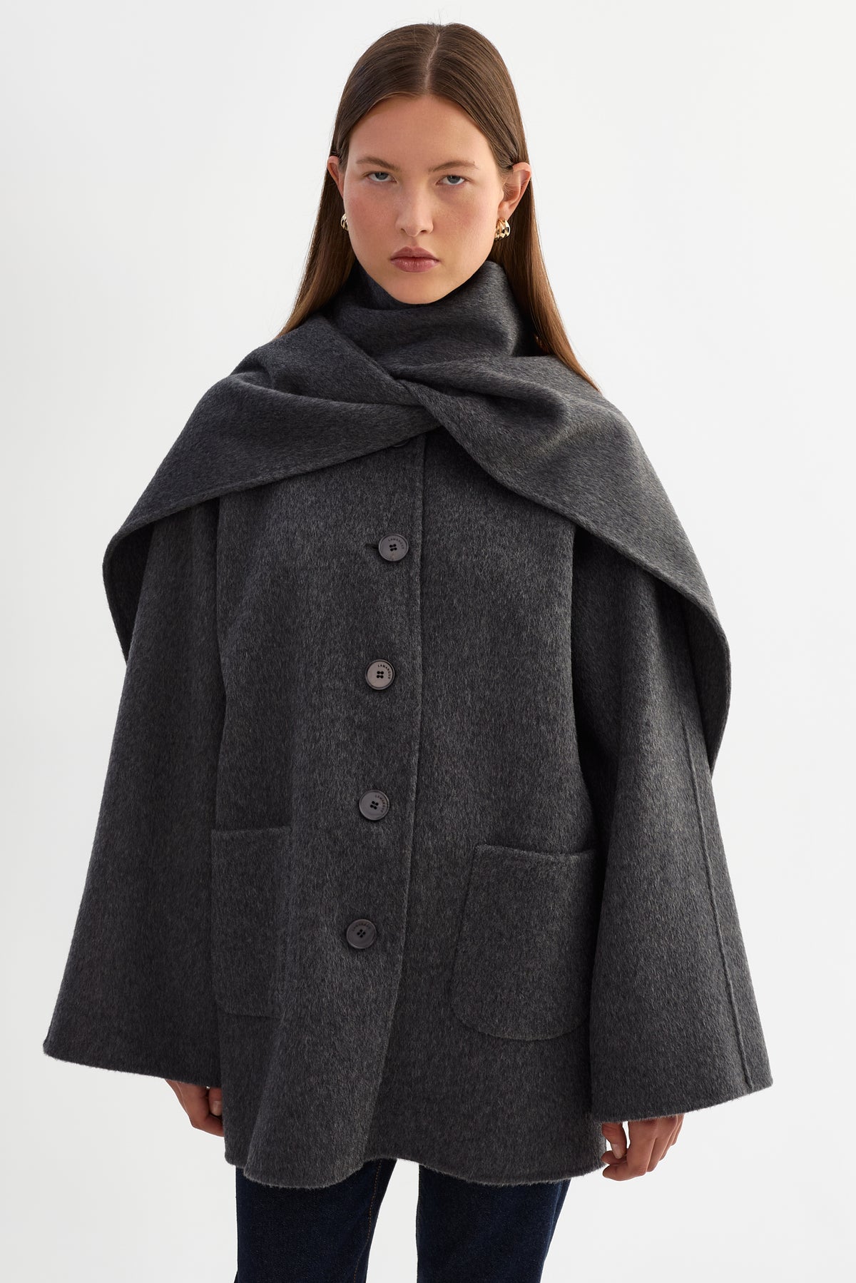 Wool Scarf Jacket