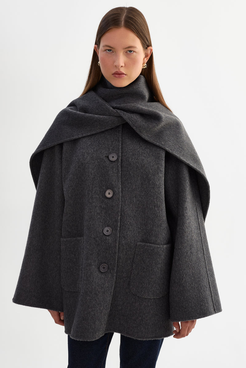 Wool Scarf Jacket