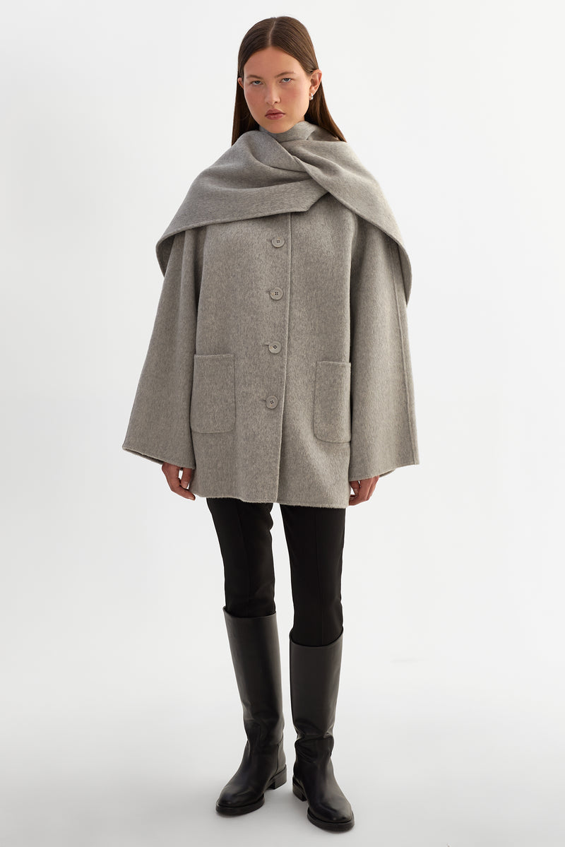 ANCA Wool Scarf Jacket