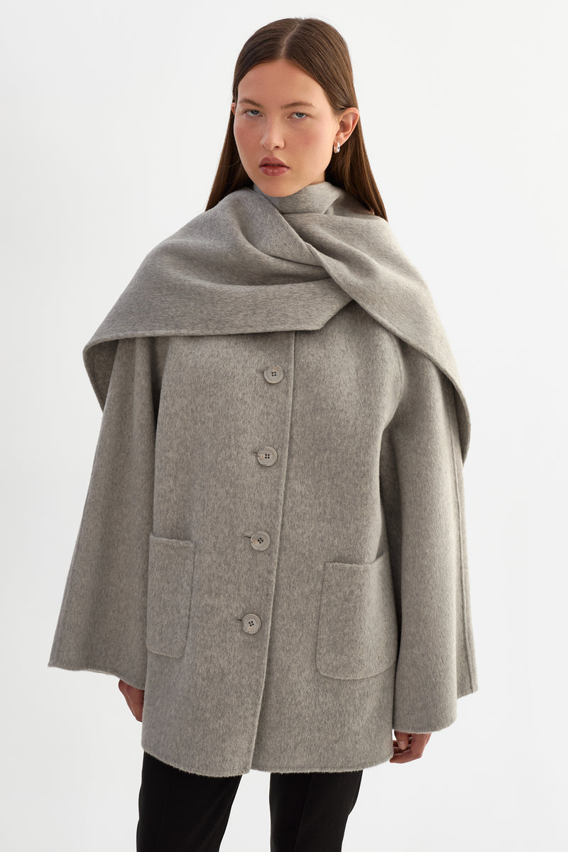 ANCA Wool Scarf Jacket