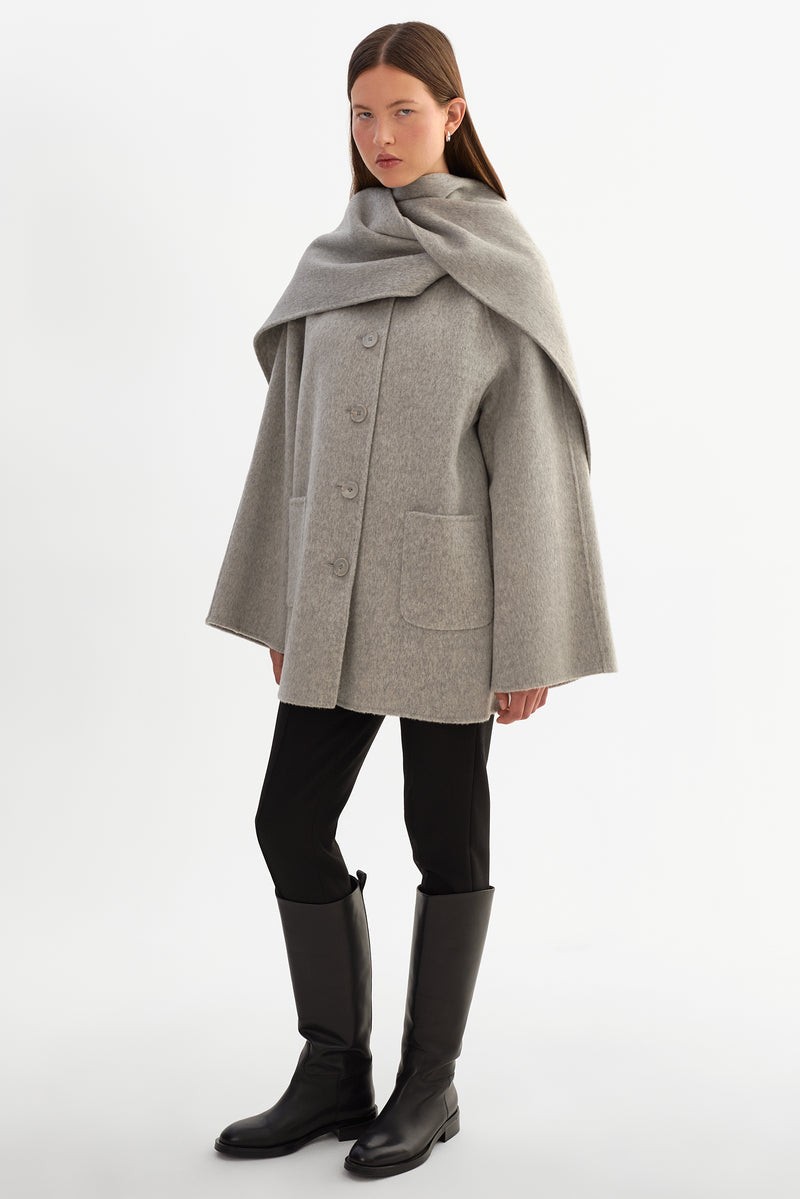 ANCA Wool Scarf Jacket