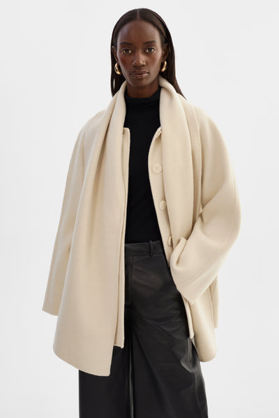 ANCA | Wool Scarf Jacket