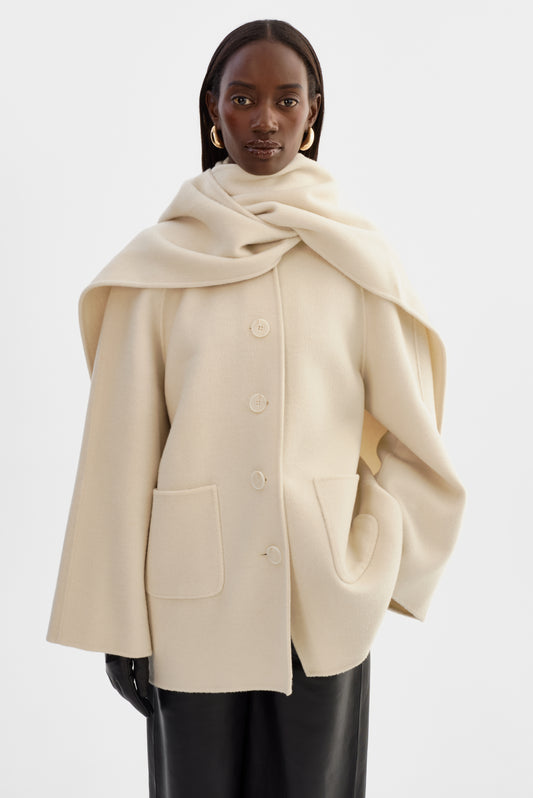 ANCA | Wool Scarf Jacket