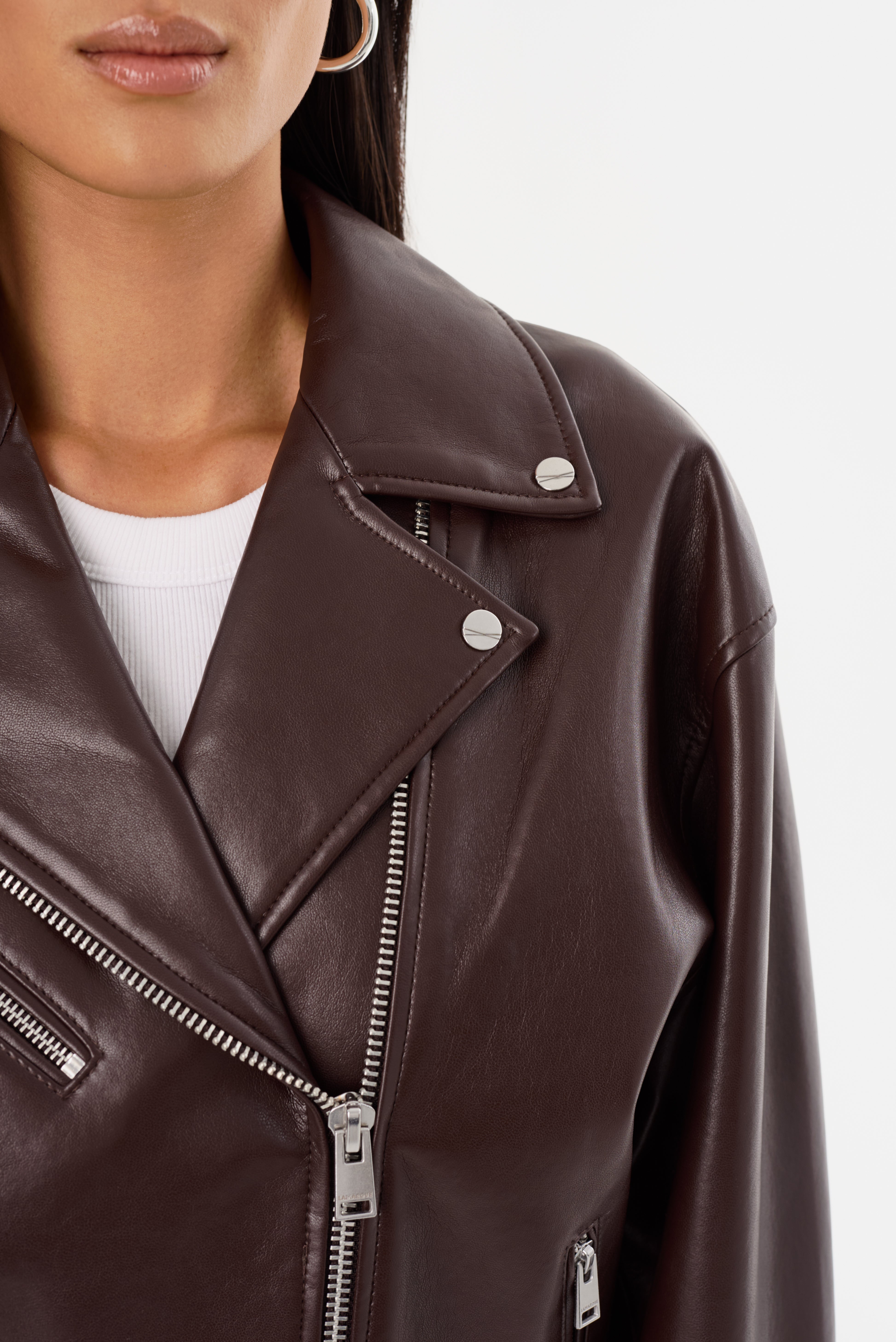 ANDRADE | Veste motard en cuir recyclé
