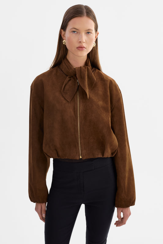 ANITA | Suede Bomber Jacket