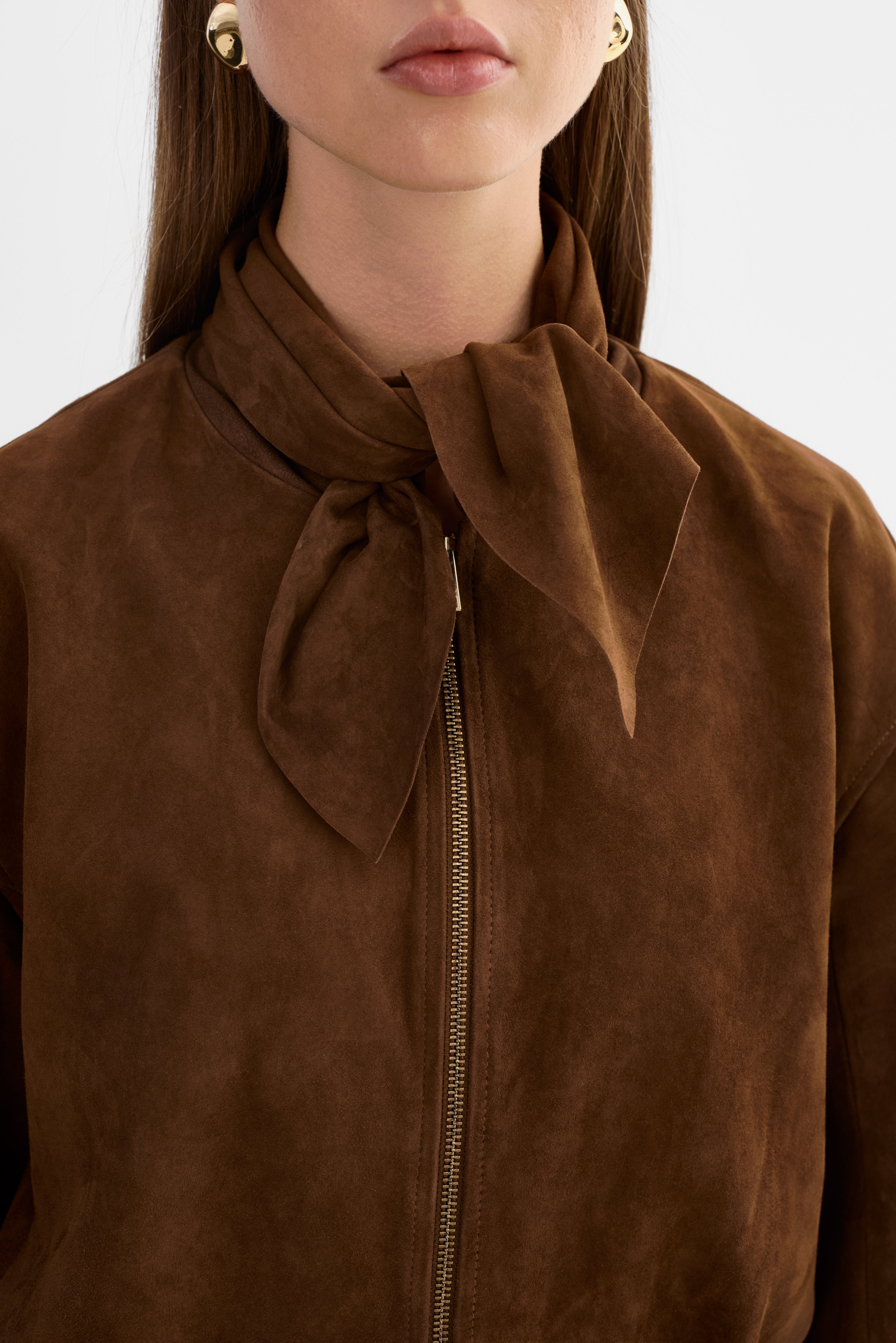 ANITA | Suede Bomber Jacket