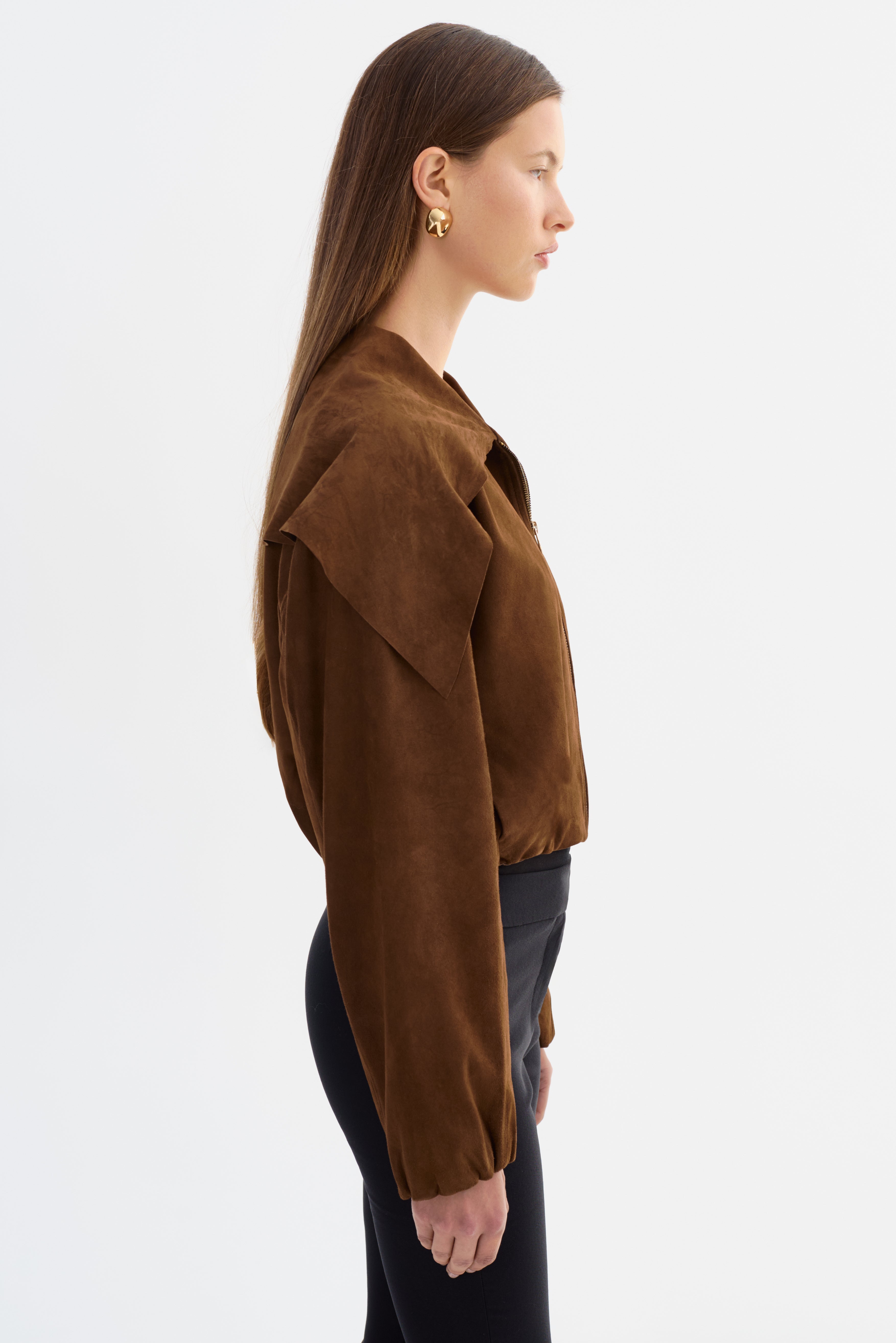 ANITA | Suede Bomber Jacket