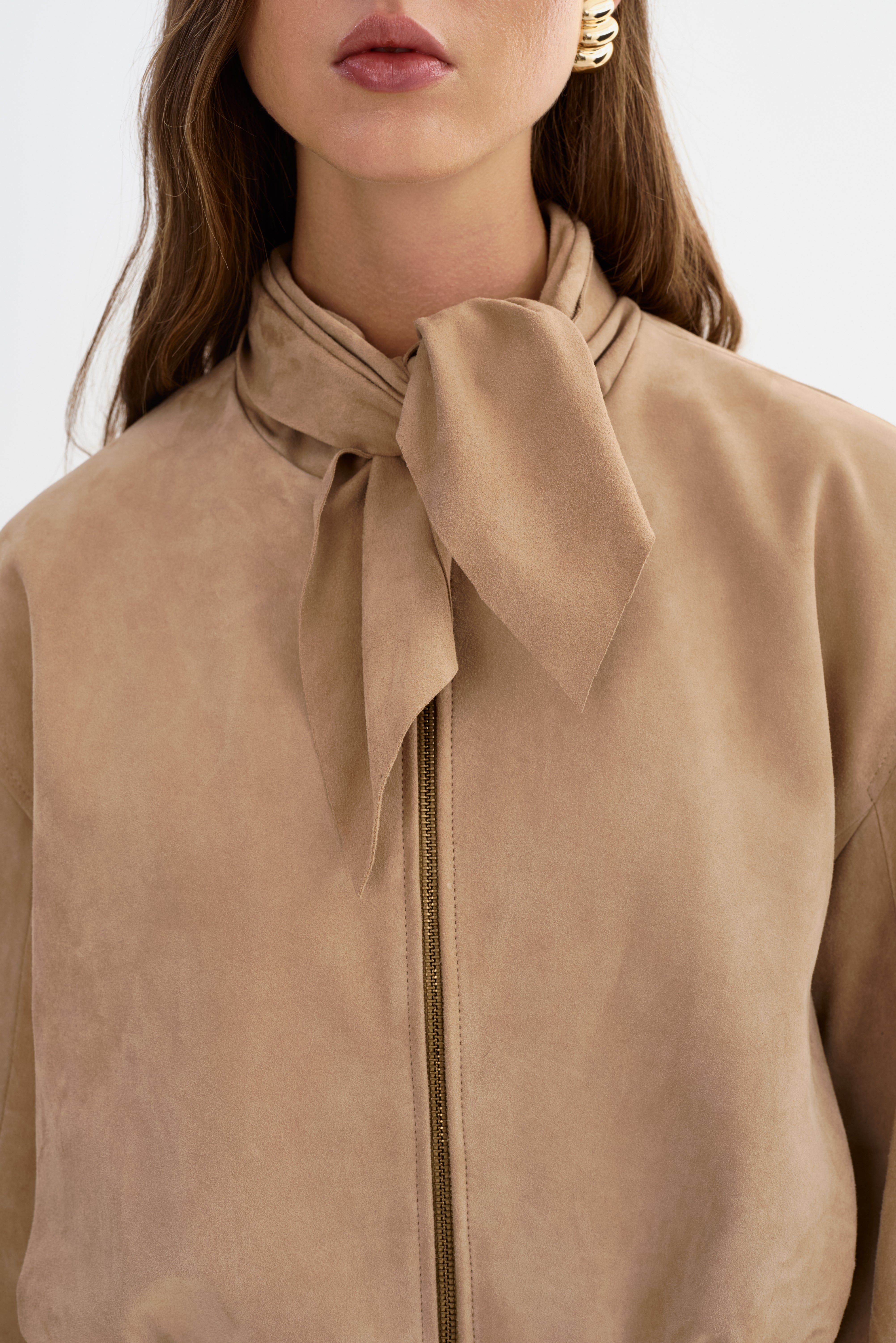 ANITA | Suede Bomber Jacket