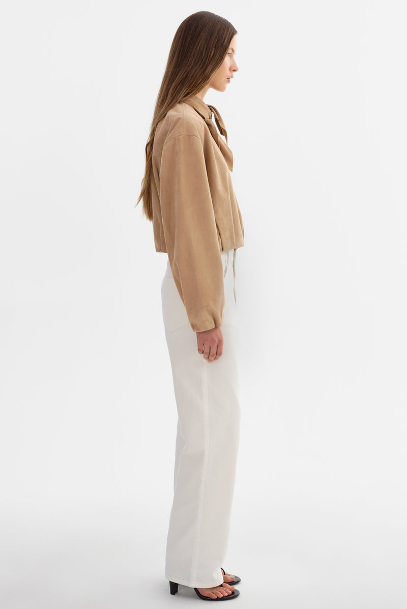 Suede Bomber Jacket