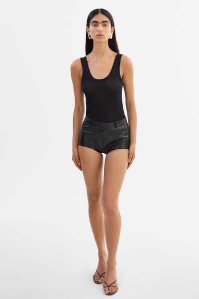 ANNAISE | Leather Hot Shorts