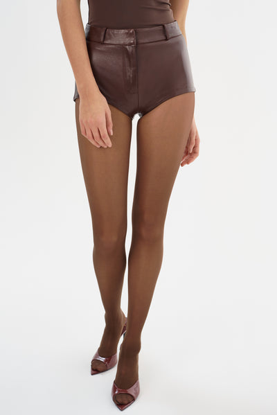 ANNAISE | Leather Hot Shorts