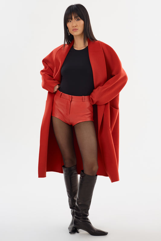 ANNAISE | Short chaud en cuir