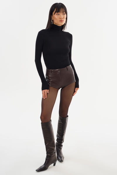 ANNAISE | Leather Hot Shorts