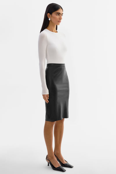 AVANA | Leather Pencil Skirt