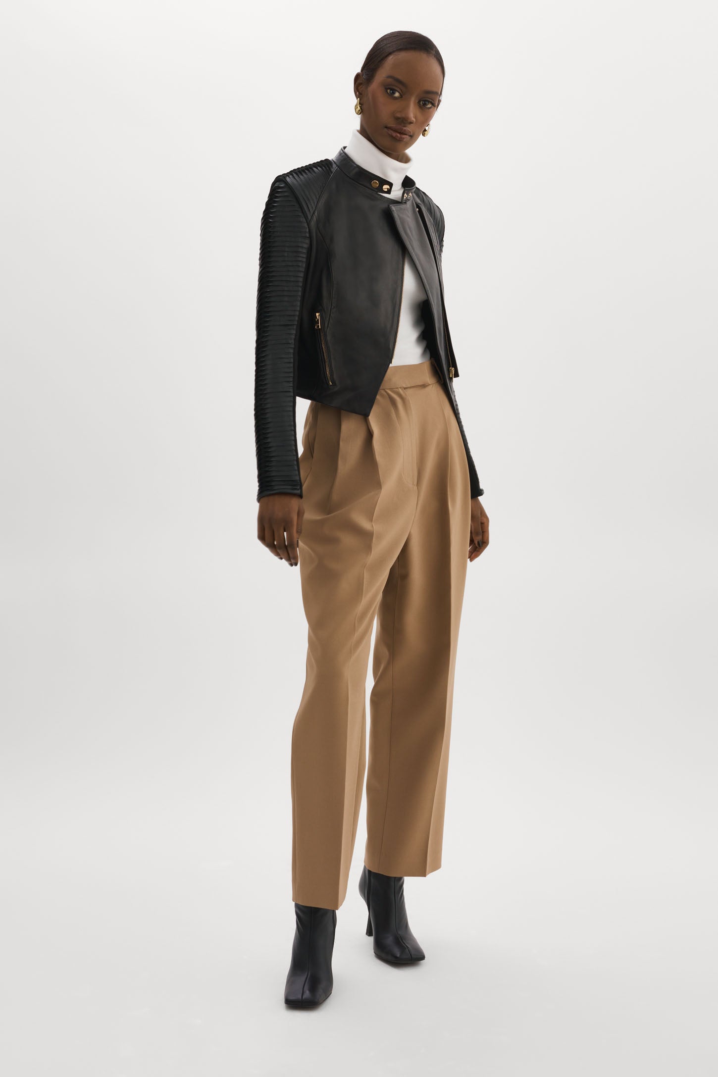 AZRA OR | Veste motard en cuir