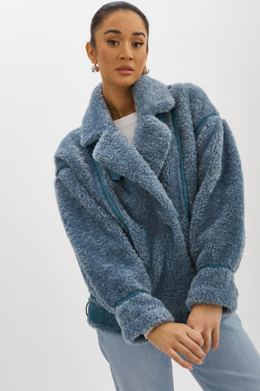 BADU | Oversized Faux Shearling Jacket