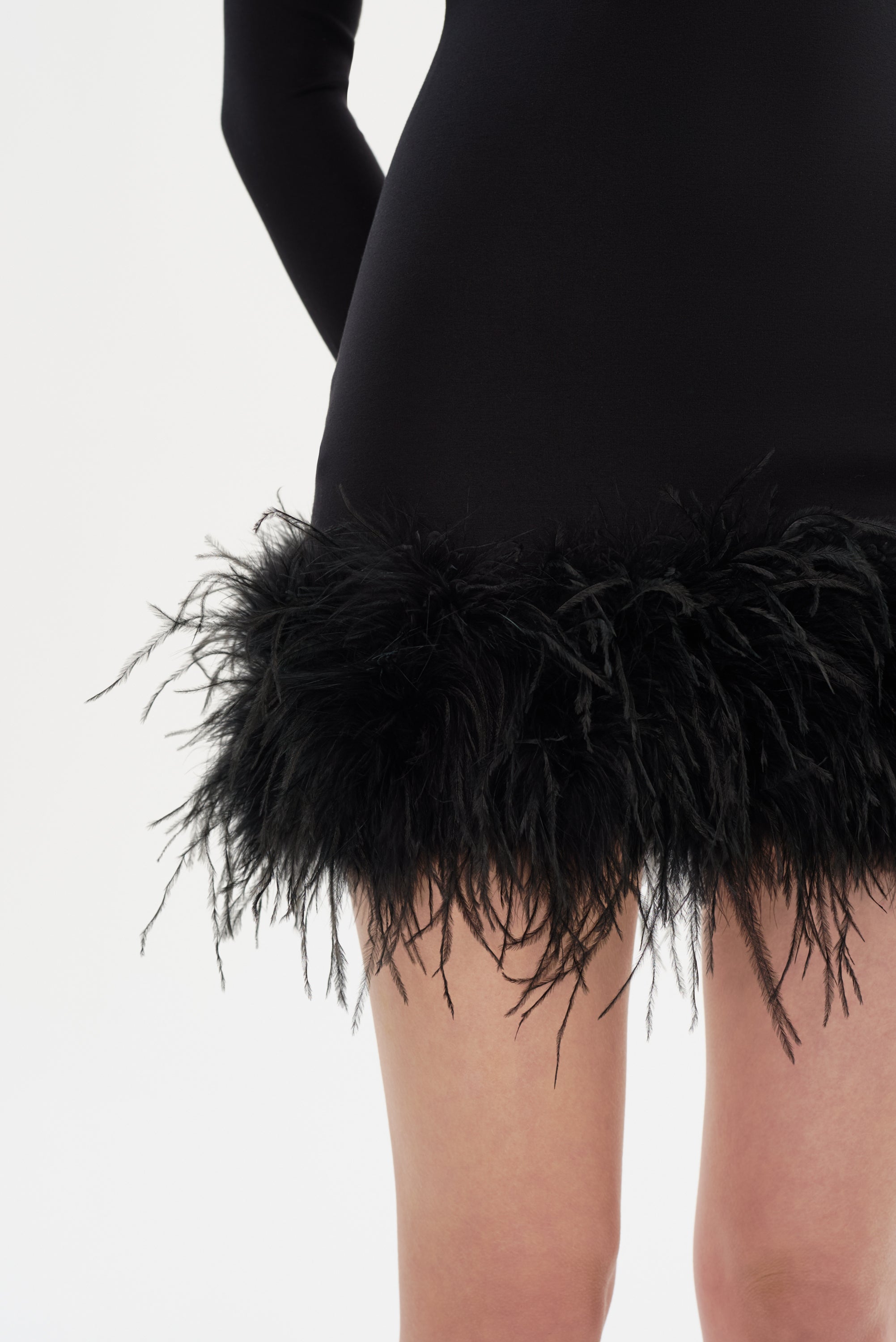 Lamarque Bahira Knit Mini Dress in Black