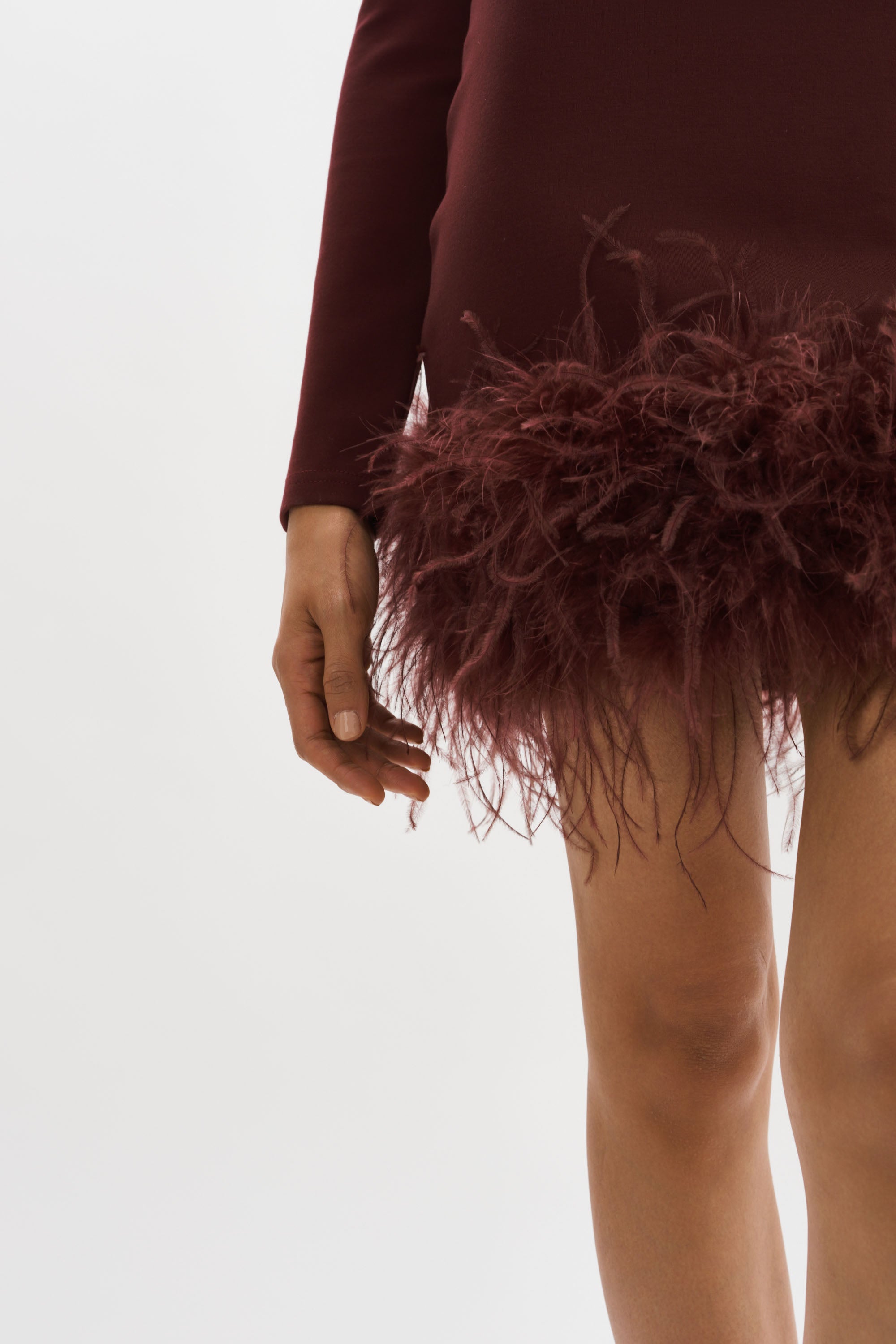 LAMARQUE Bahira Mini Dress in Burgundy - size S LAMARQUE Bahira Mini Dress in Burgundy - size S
