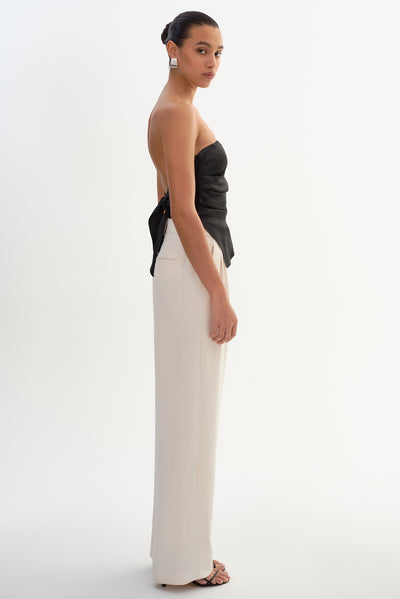 BAILA | Asymmetric Satin Scarf Top