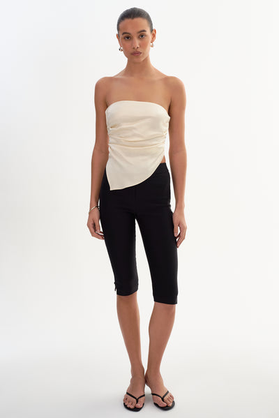 BAILA | Asymmetric Satin Scarf Top