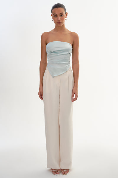 BAILA | Asymmetric Satin Scarf Top