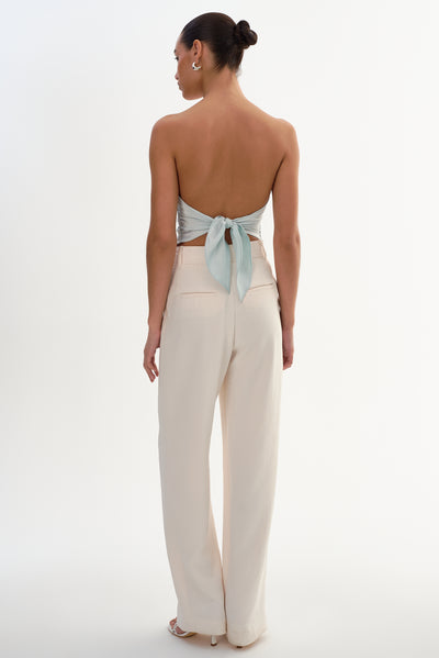 BAILA | Asymmetric Satin Scarf Top