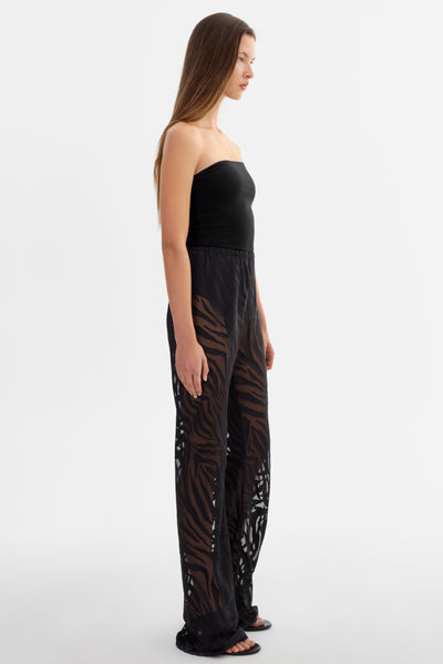 BECKY | Sheer Zebra Pants