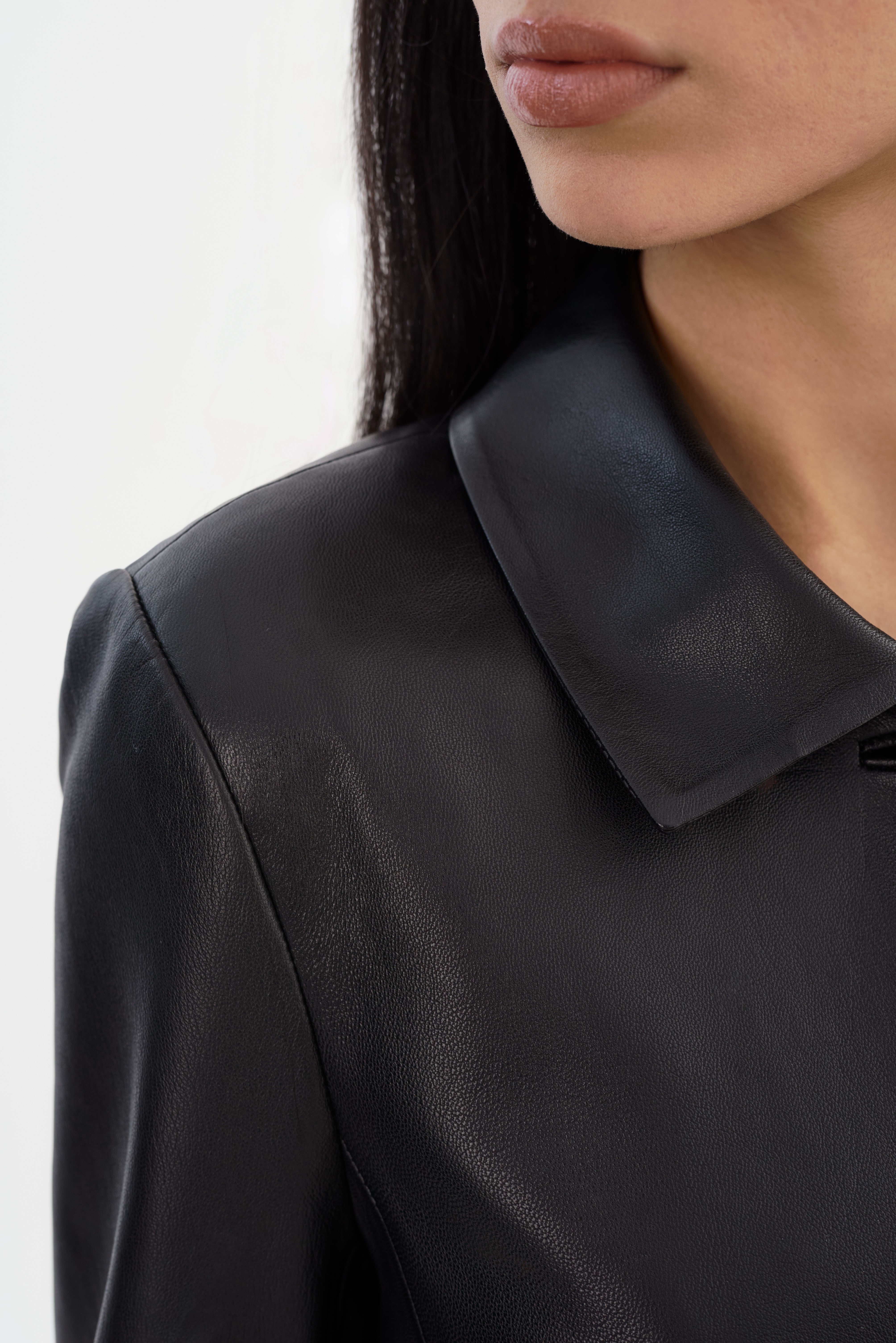 BELEN | Manteau long en cuir