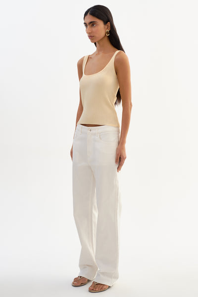 BISTA | Shimmery Rib Knit Tank Top