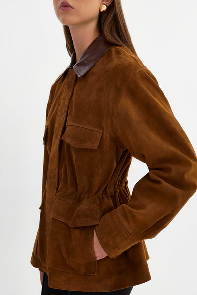 BRANKA | Oversized Suede Barn Jacket