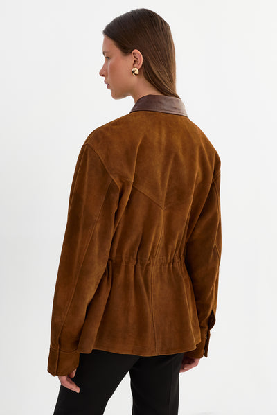 BRANKA | Oversized Suede Barn Jacket