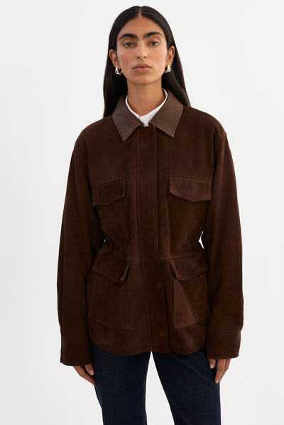 BRANKA | Oversized Suede Barn Jacket