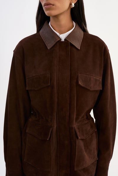 BRANKA | Oversized Suede Barn Jacket