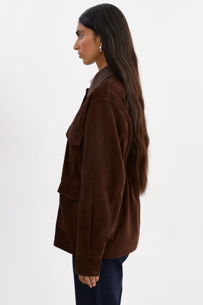 BRANKA | Oversized Suede Barn Jacket