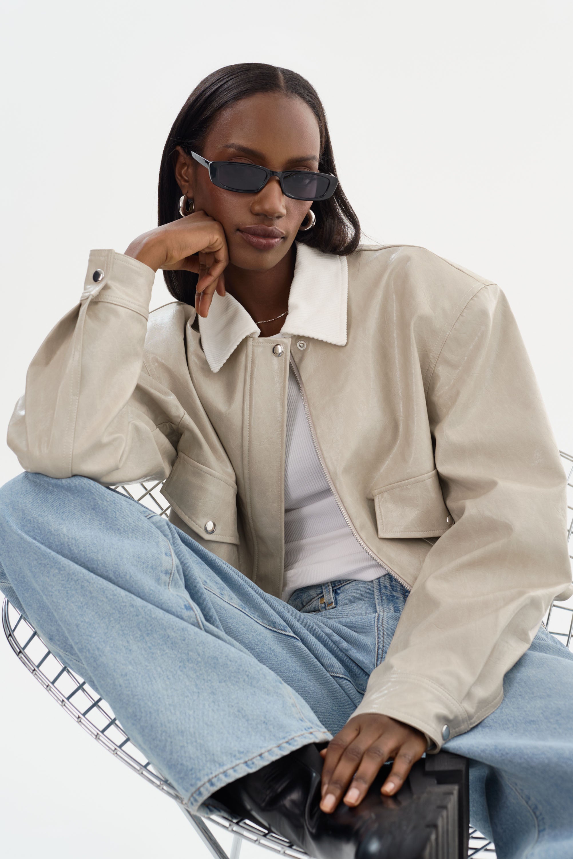 BRAYLIN | Veste en faux cuir