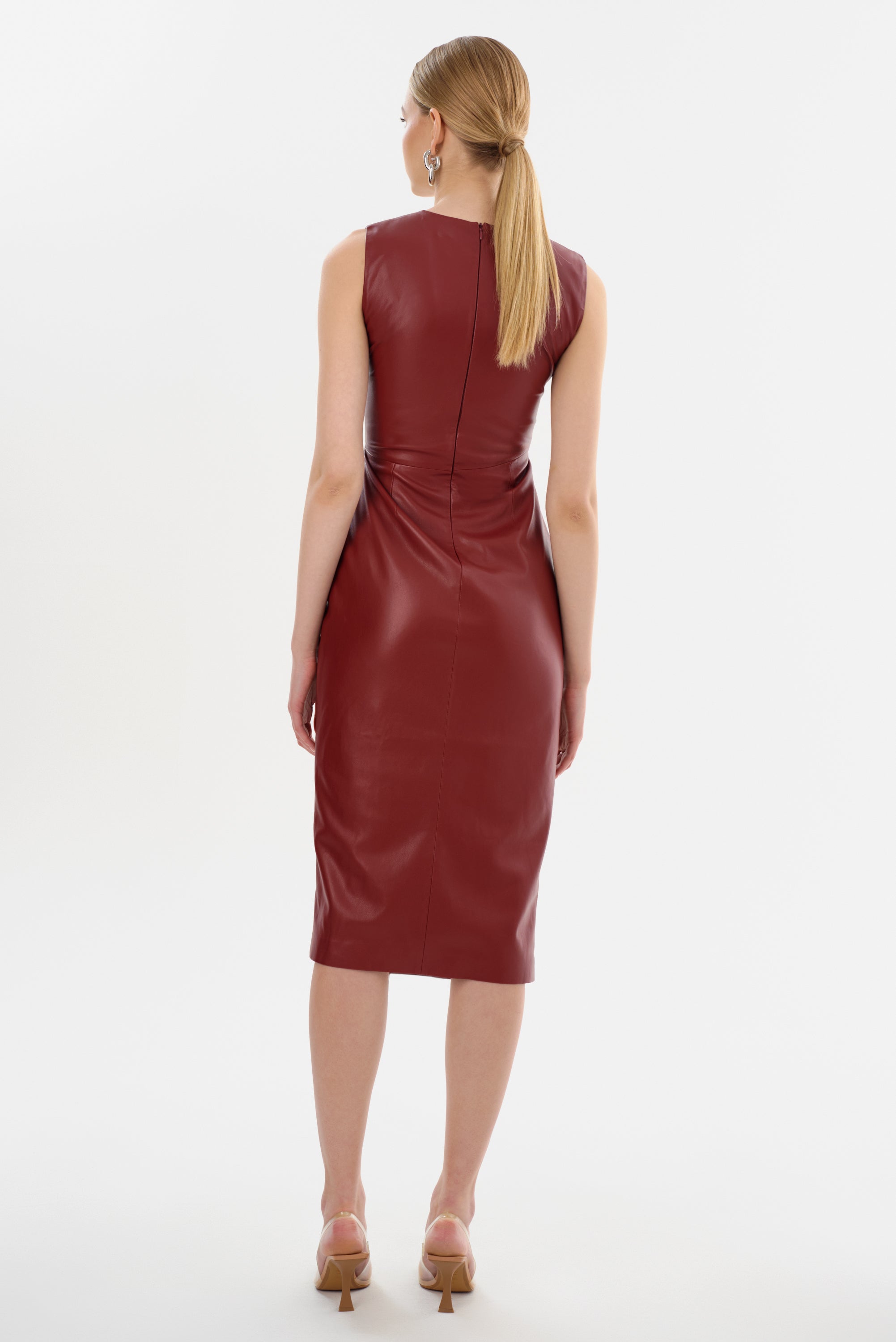 BRETT | Faux Leather Dress Syrah / XXS BRETT | Faux Leather Dress Syrah / XXS