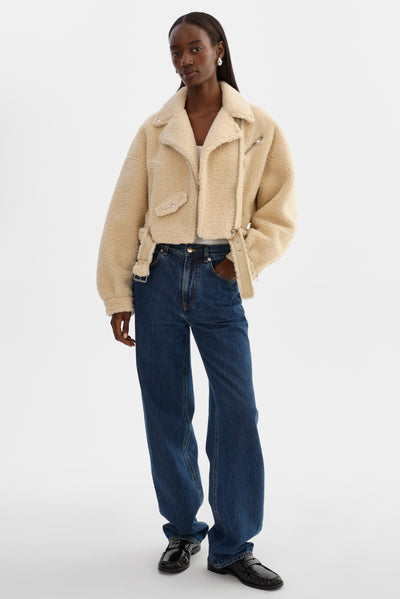 BRINA | Sherpa Biker Jacket