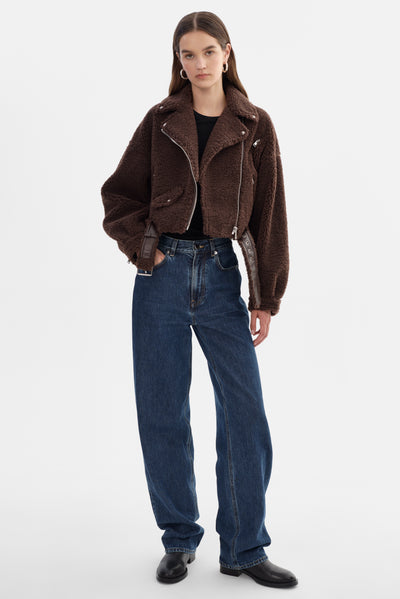BRINA | Sherpa Biker Jacket