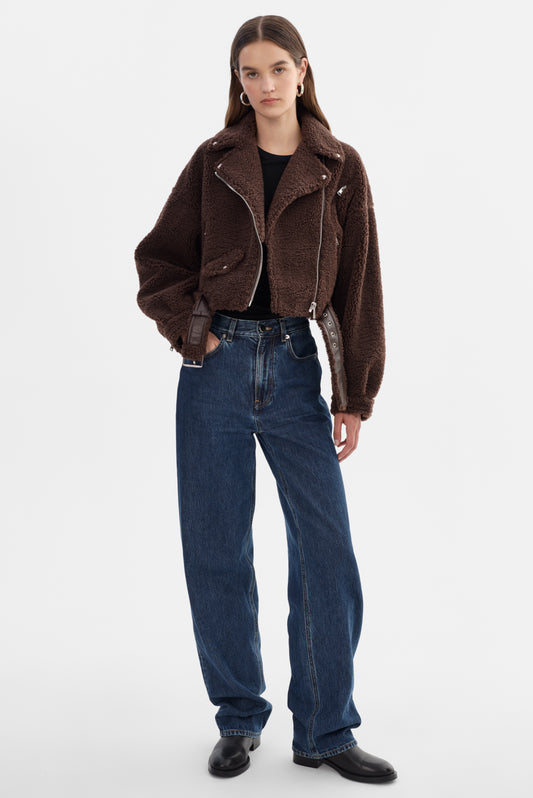 BRINA | Sherpa Biker Jacket