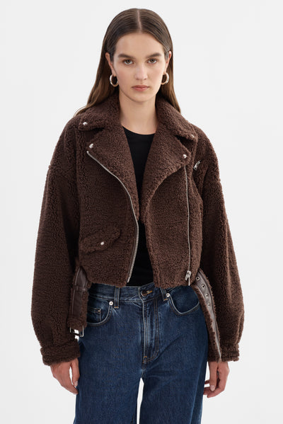 BRINA | Sherpa Biker Jacket