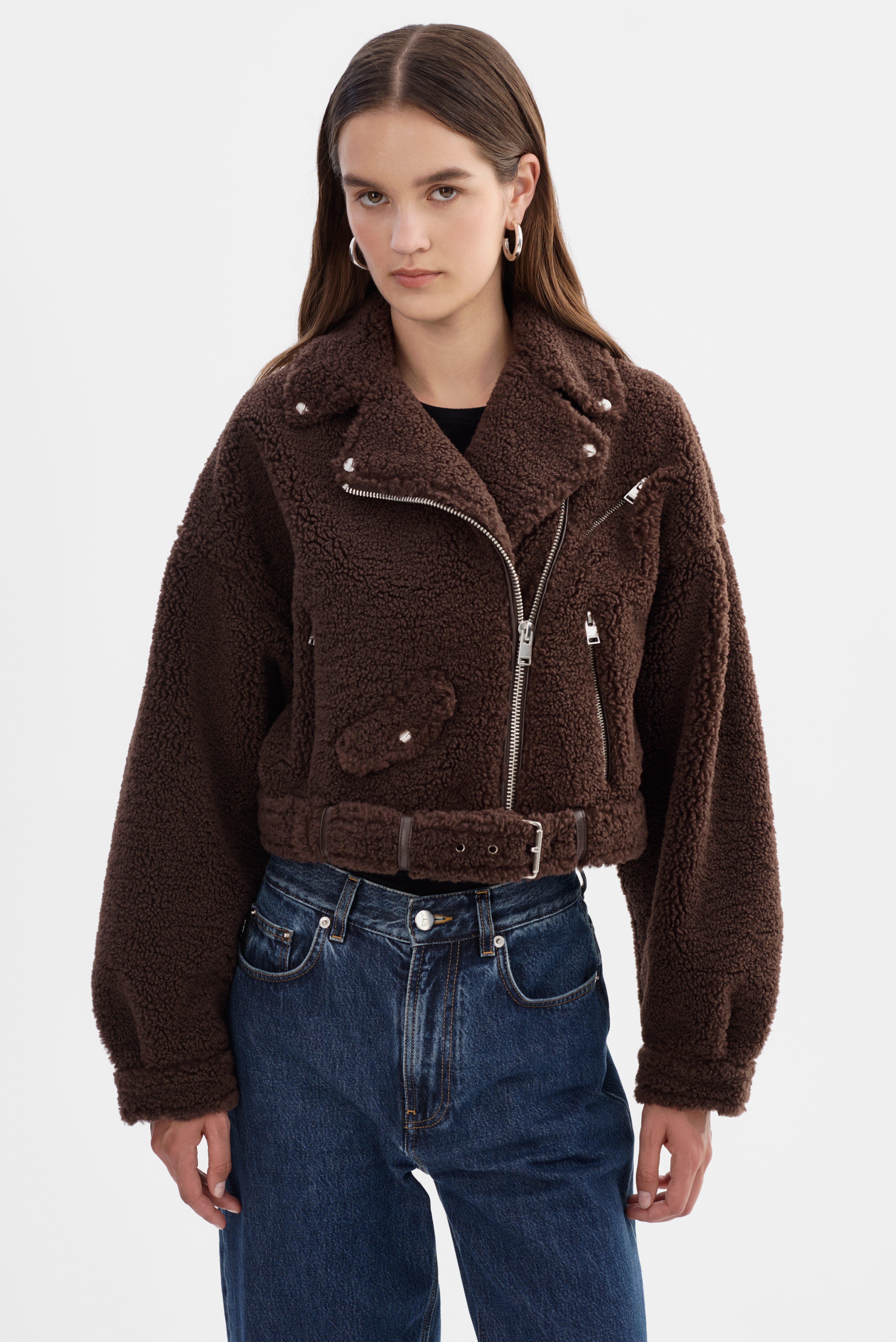 BRINA | Sherpa Biker Jacket
