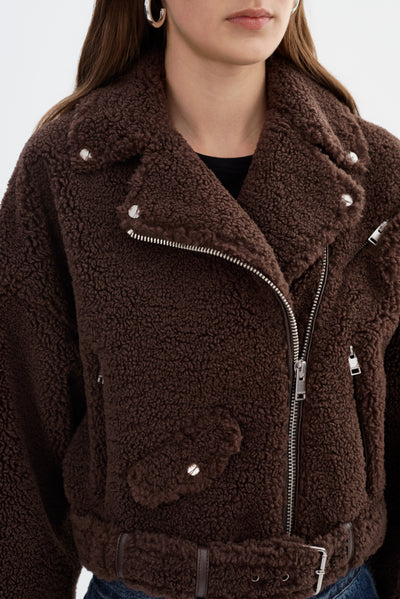 BRINA | Sherpa Biker Jacket