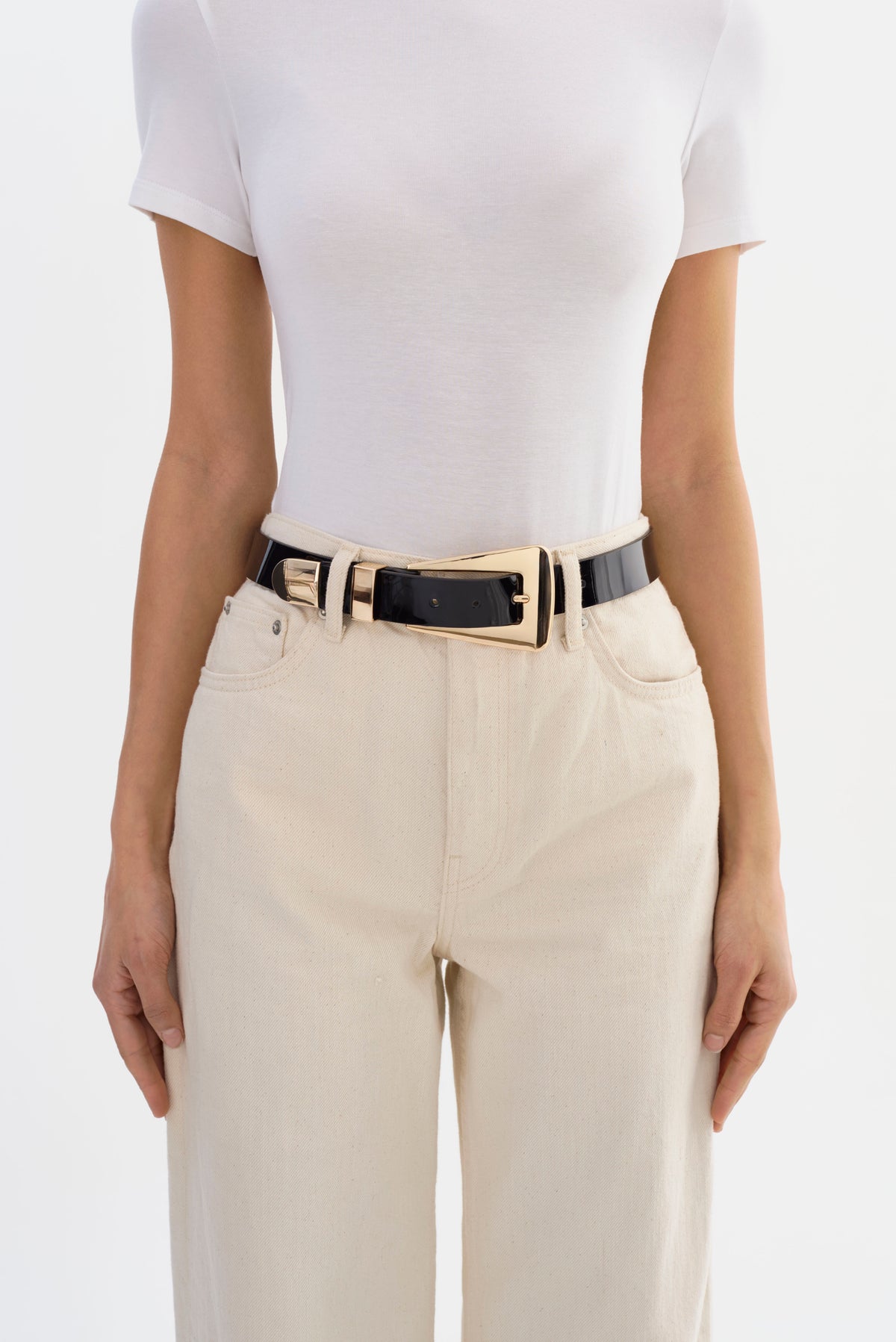 BROOKLYN Patent Leather Belt